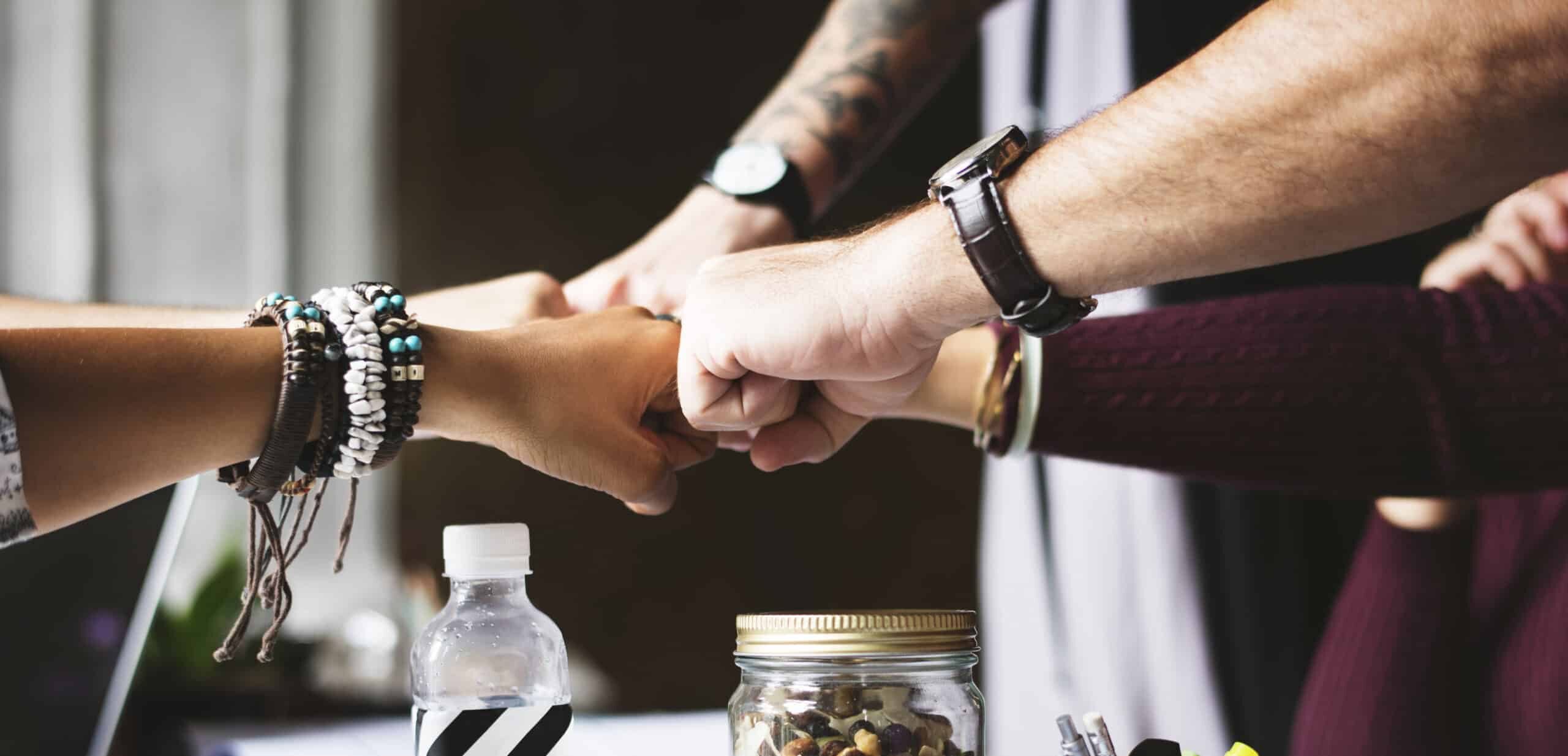 Business Colleagues Together Teamwork Working Office