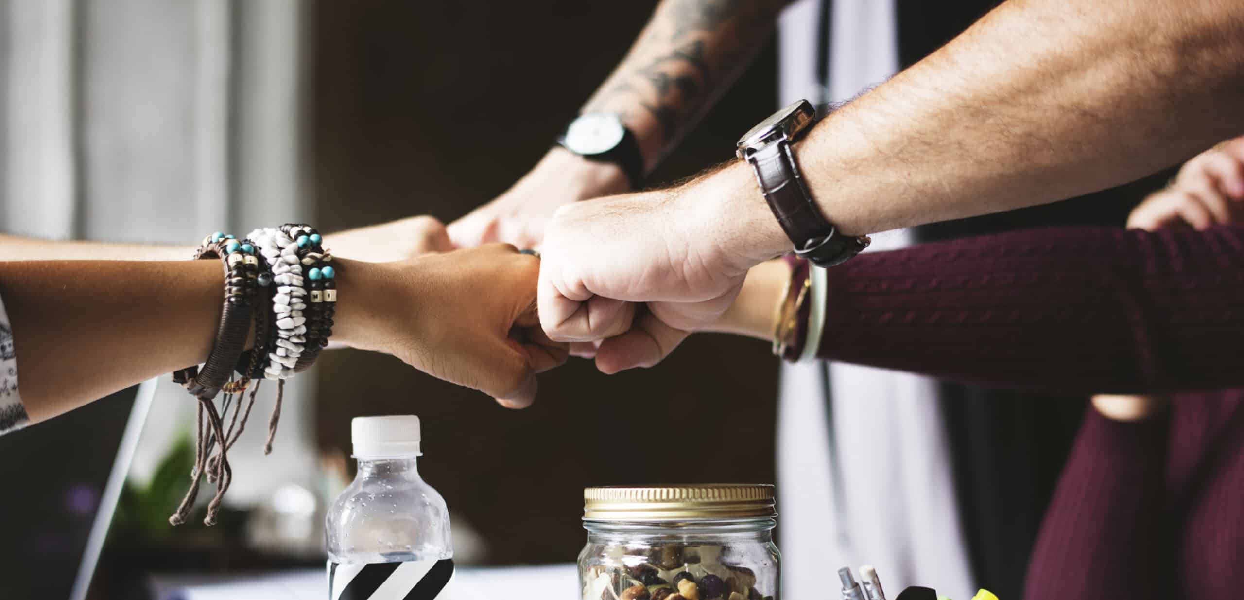 Business Colleagues Together Teamwork Working Office