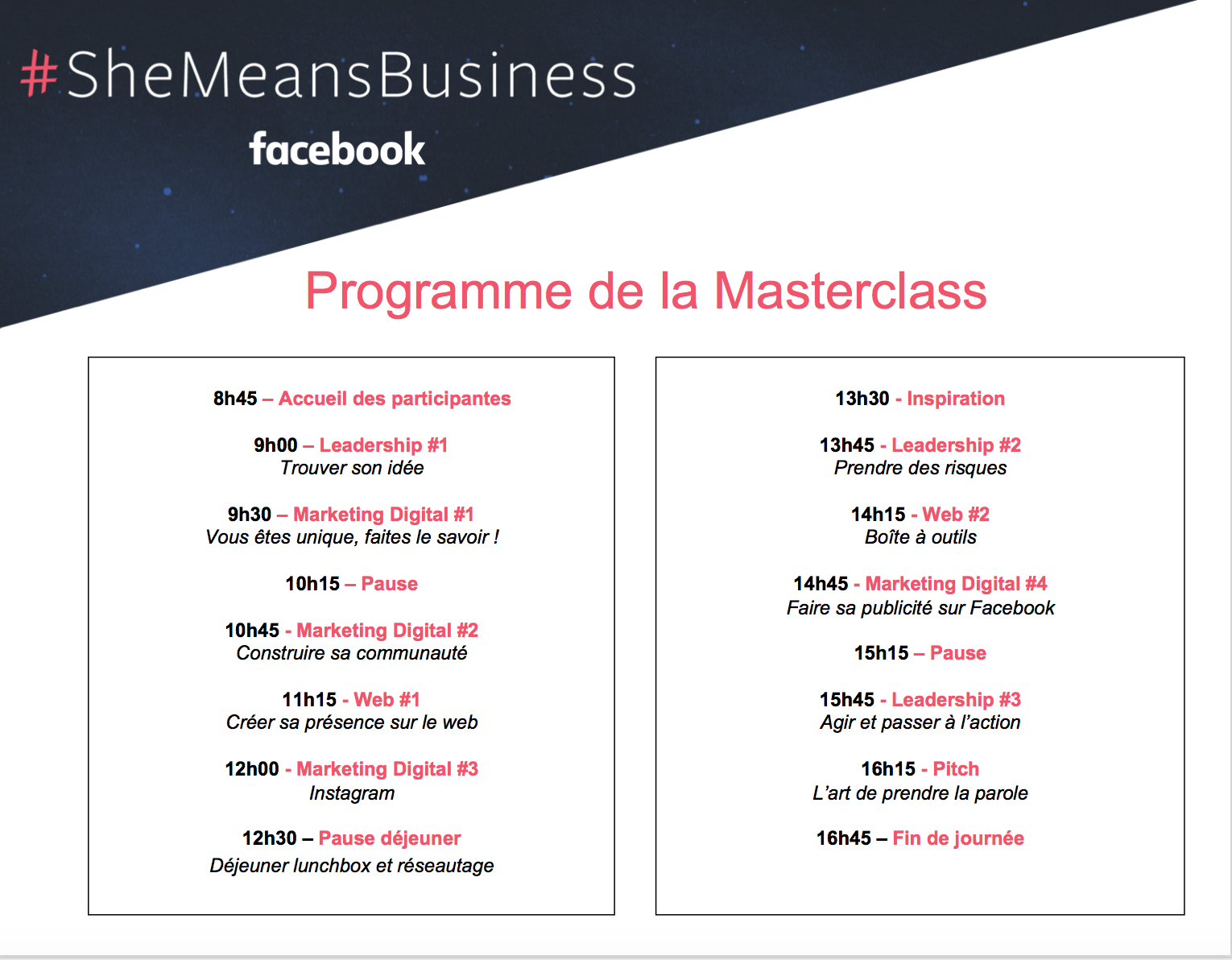 Programme Shemeansbusiness